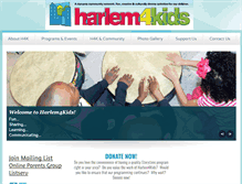Tablet Screenshot of harlem4kids.com